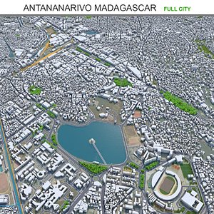 Antananarivo City Madagascar 3D