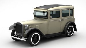Antique Car Low-poly