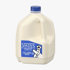 milk gallon plastic jug 3d max