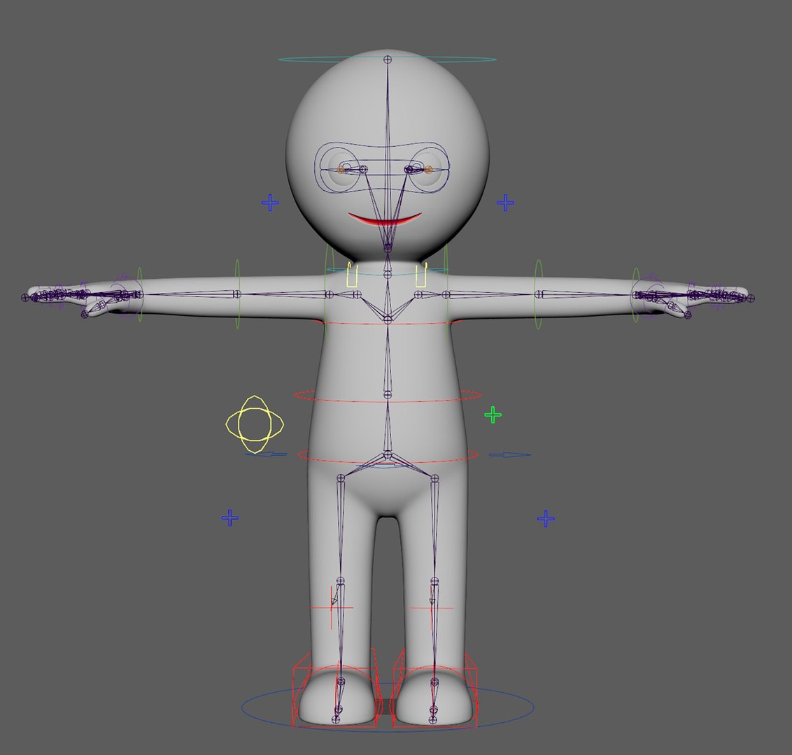 3D Model Stickman Character Fully Rigged 3D Model - TurboSquid 2534078