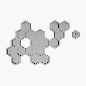 3D Honeycomb Wall Key Holder