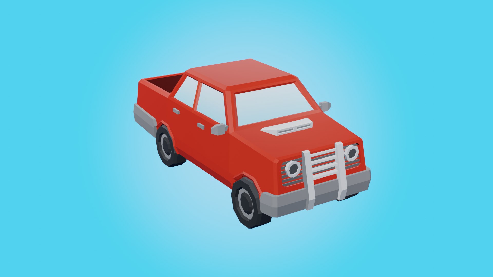 Low Poly Pick-up 3D Model - TurboSquid 1915793