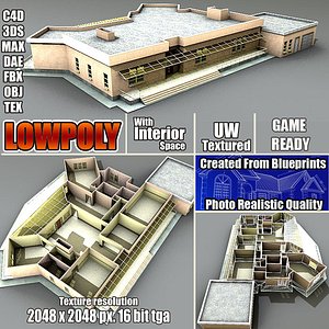 Lowpoly Building MDRN03