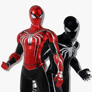 3D model spiderman character asset -