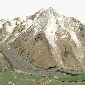 Mont Blanc 3D model