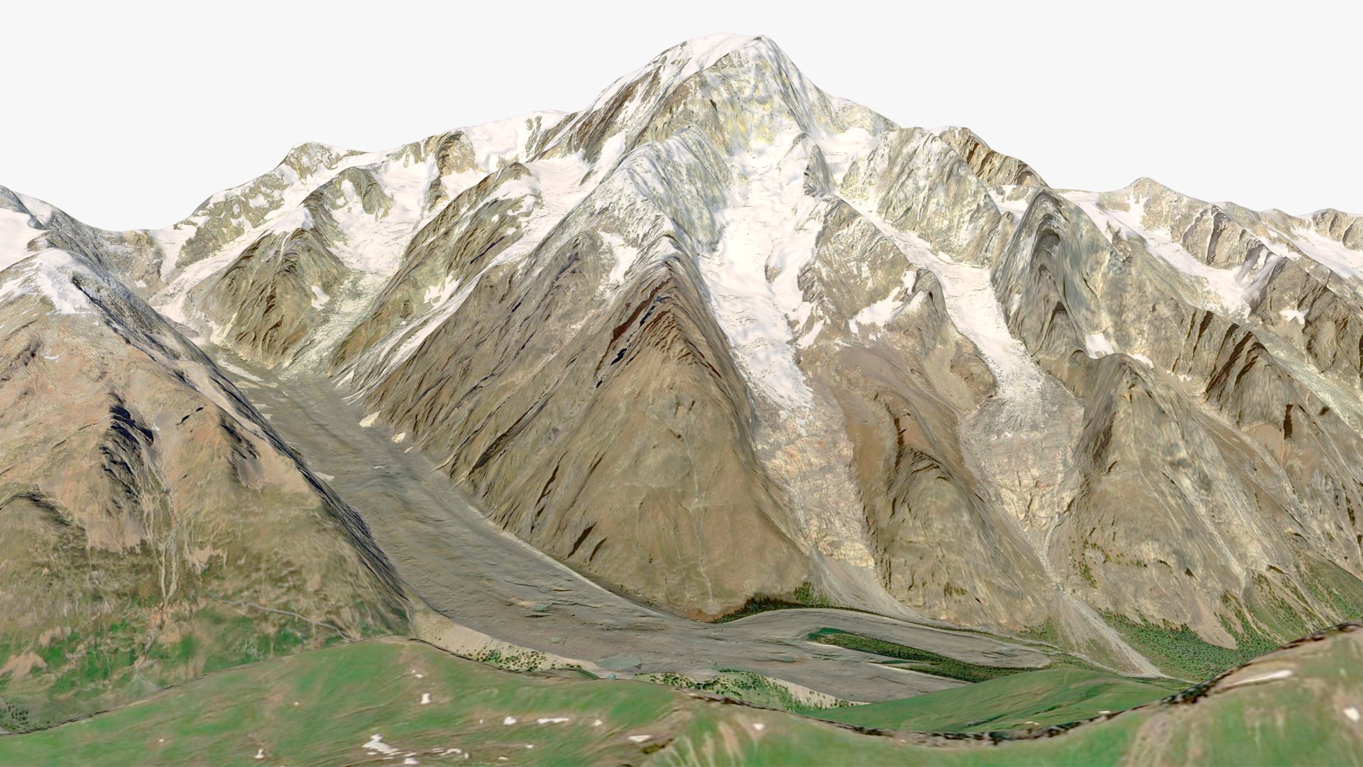 Mont Blanc 3D model preview