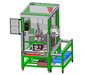 3D model Automatic Oiling and Servo Fastening Machine 3D CAD Model
