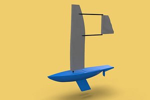 SURFING SAILING YACHT SHIP BOAT 3D model