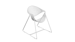 3D Modern Wireframe Metal Chair model