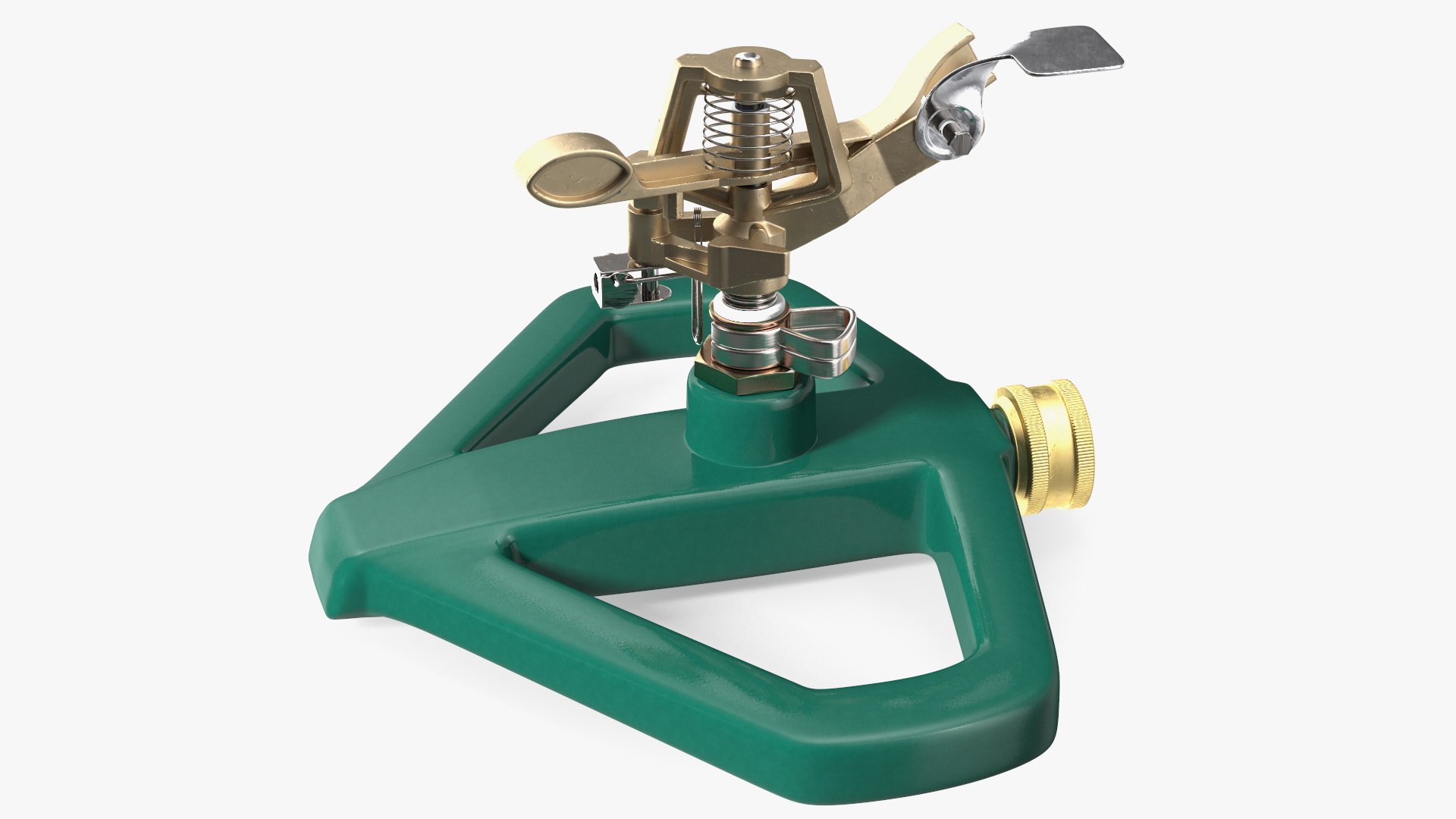 Impact Lawn Sprinkler with Metal Base 3D model preview
