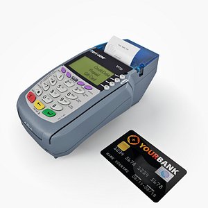 card terminal 3d model