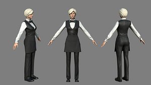 Waiter 3D model