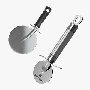 3D rolling pizza cutters