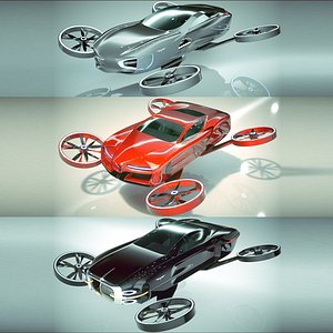 SALE 3 in 1 Copter Car Bundle 11 3D model
