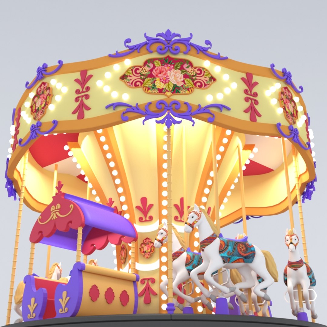 Carousel Ride 3D - TurboSquid 1649457