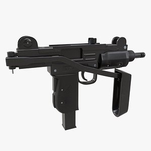 3D submachine gun uzi model