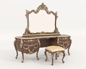 3D model Classic European style Dressing Table 25