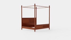 3D Pacific Polster canopy bed