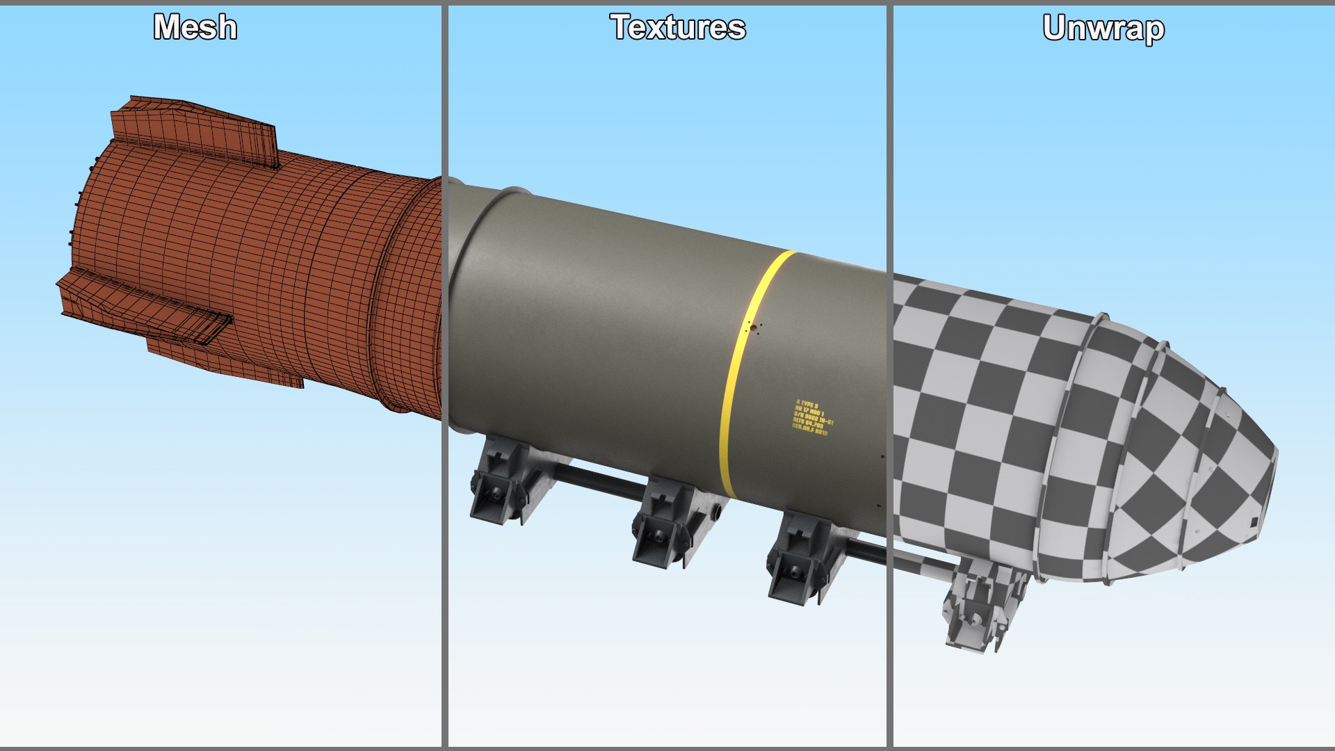 MK-17 Bomb in Shipping Trolley 3D model https://p.turbosquid.com/ts-thumb/Oz/Sk2gop/T3/mk17bombinshippingtrolleyc4dmodel020/jpg/1725564286/1920x1080/fit_q87/888519501f73c1bb9c34d154d5b48da086927c38/mk17bombinshippingtrolleyc4dmodel020.jpg