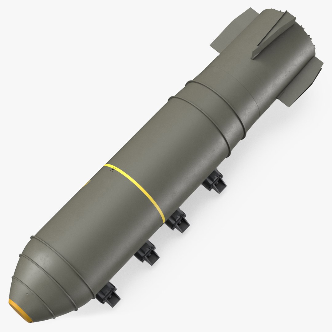 MK-17 Bomb in Shipping Trolley 3D model preview