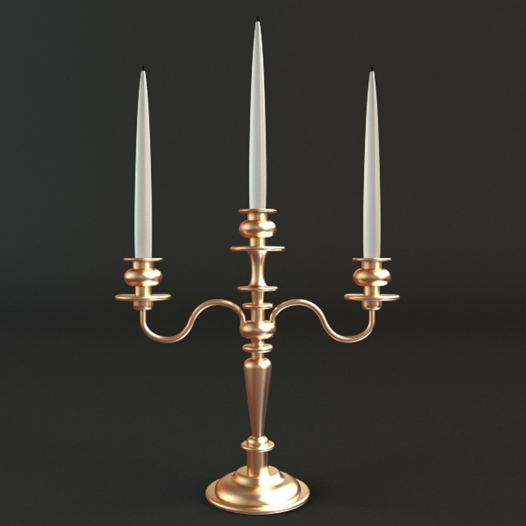 3d Model Candlestick Candle