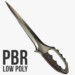 3D elegant trench knife model