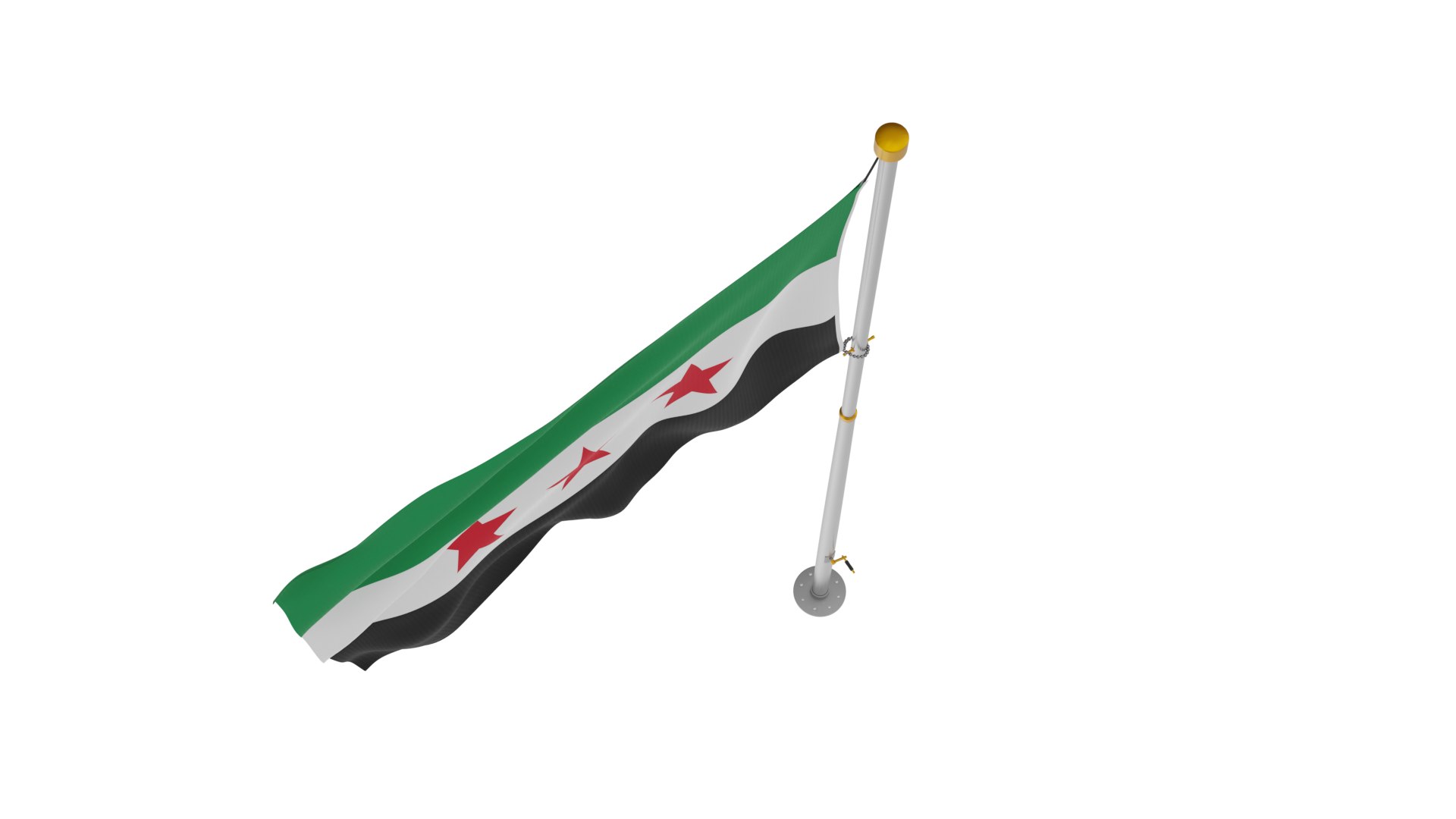 Pole Flag Syria - new flag model https://p.turbosquid.com/ts-thumb/Oz/YULIJK/0y/pfsyrianew6/png/1733674388/1920x1080/fit_q87/c70cc770b1d6155041db312580ae0b401a0b3384/pfsyrianew6.jpg