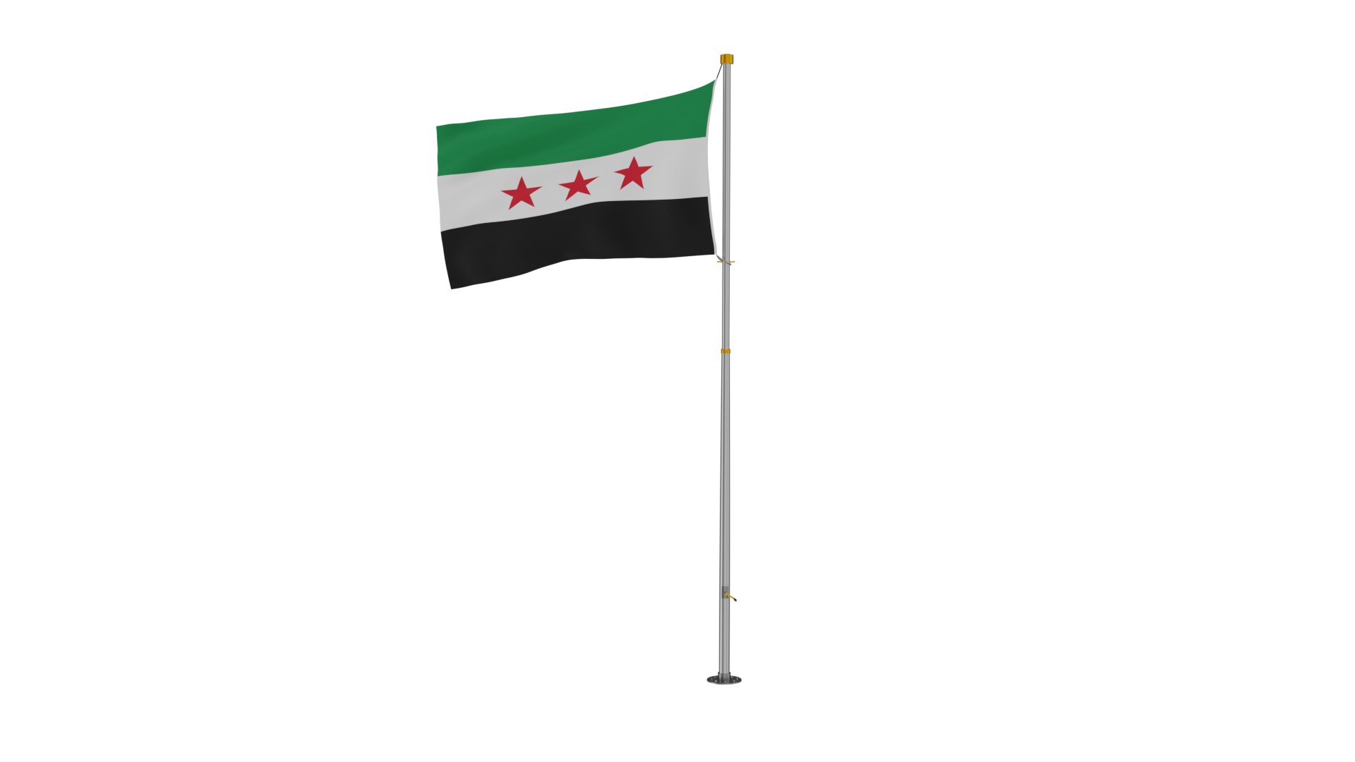 Pole Flag Syria - new flag model https://p.turbosquid.com/ts-thumb/Oz/YULIJK/Ap/pfsyrianew5/png/1733674339/1920x1080/fit_q87/17fc33a14a244f0f3a02023a6c2dcbd727d0e98c/pfsyrianew5.jpg
