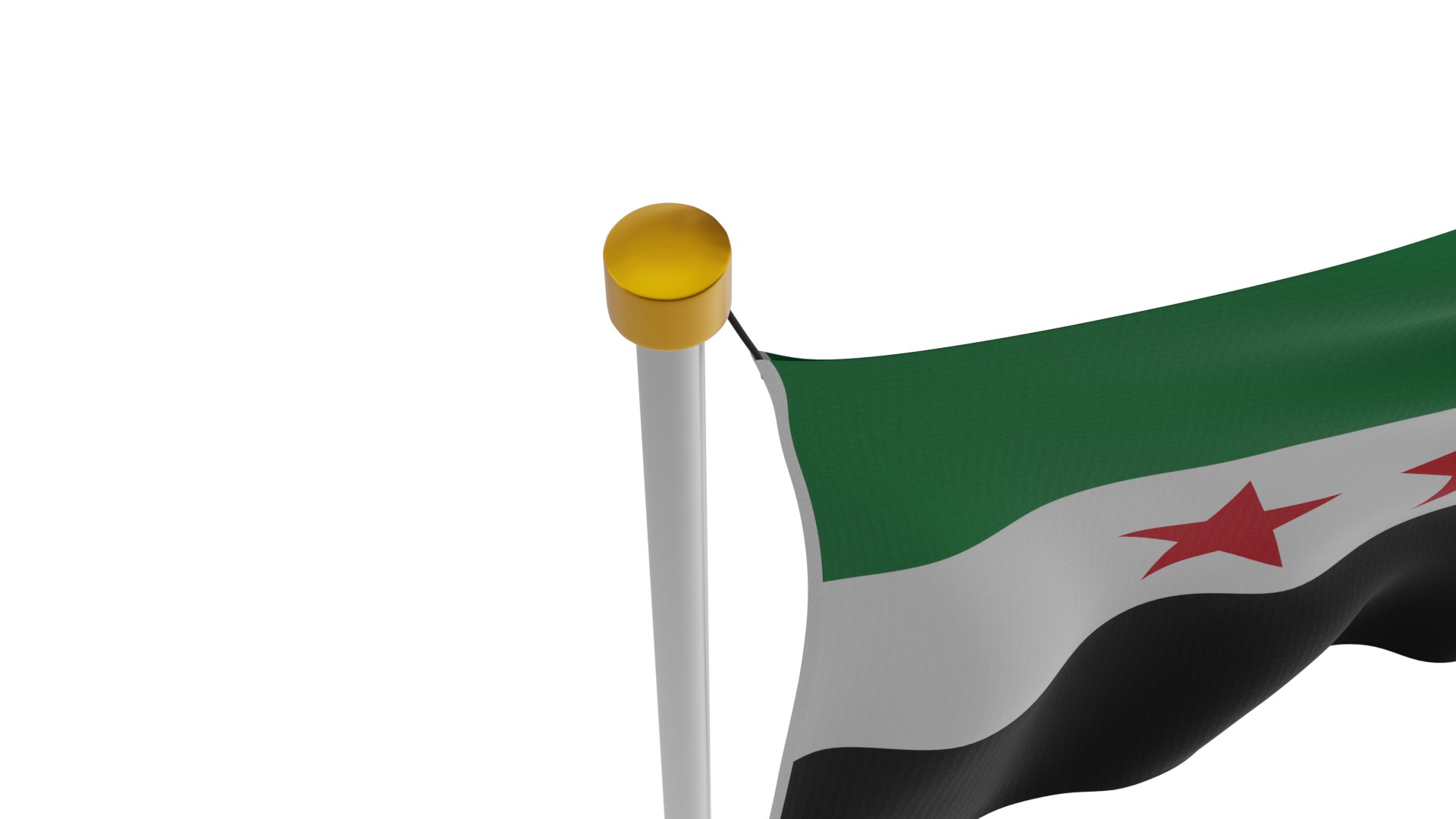 Pole Flag Syria - new flag model https://p.turbosquid.com/ts-thumb/Oz/YULIJK/HX/pfsyrianew10/png/1733674469/1920x1080/fit_q87/004f2fa6f7cfdf5550fe0658cf3b26c5ceccad6c/pfsyrianew10.jpg