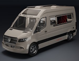 Burstner Habiton HM 6 0 Camper Van Mercedes-Benz   2026 3D Model 3D model