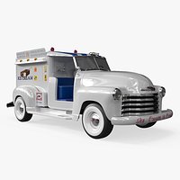 Vintage Good Humor Chevrolet 3100 Truck 1949 White Simplified