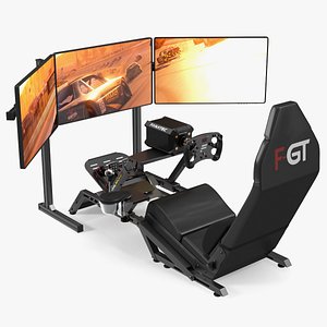 3D F-GT Racing Simulator Cockpit F1 with 3 Monitors