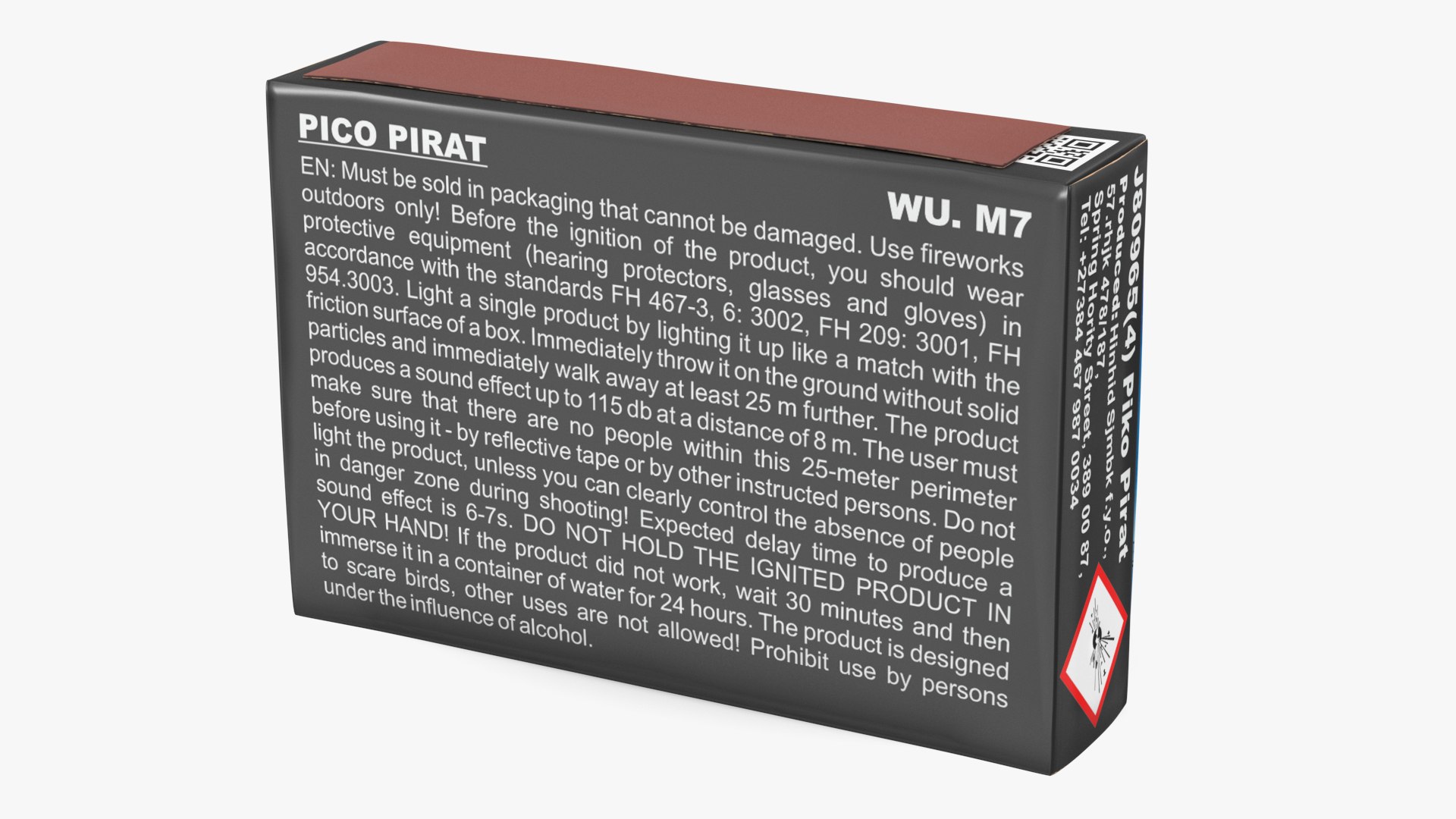 Piko Rocket Box Firecrackers 3D Model - TurboSquid 2202690