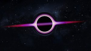 Beautiful animated realistic blackhole