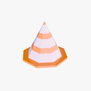low poly cone
