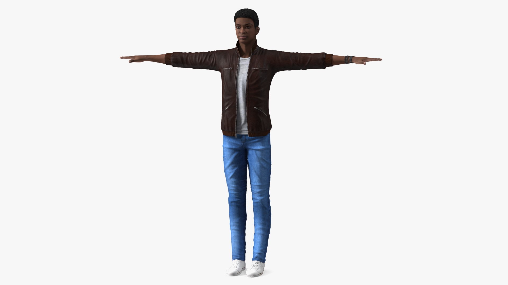 Natural Female and Male in T-Pose Base Mesh Bundle 3D Model by  Valerii-Kaliuzhnyi