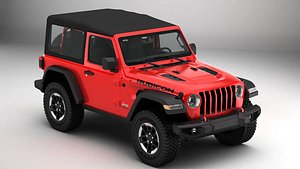 Jeep Wrangler Rubicon 2 Door 2018 3D model