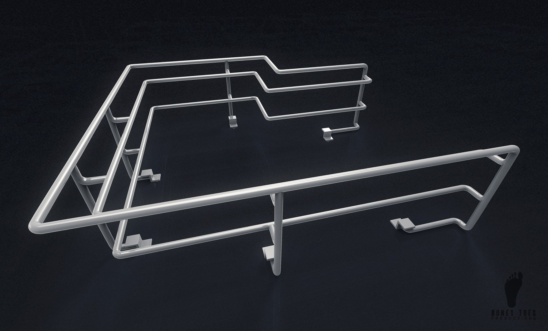 Sci-fi Railing 3D Model - TurboSquid 1270048