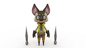 Cartoon cat 3D model