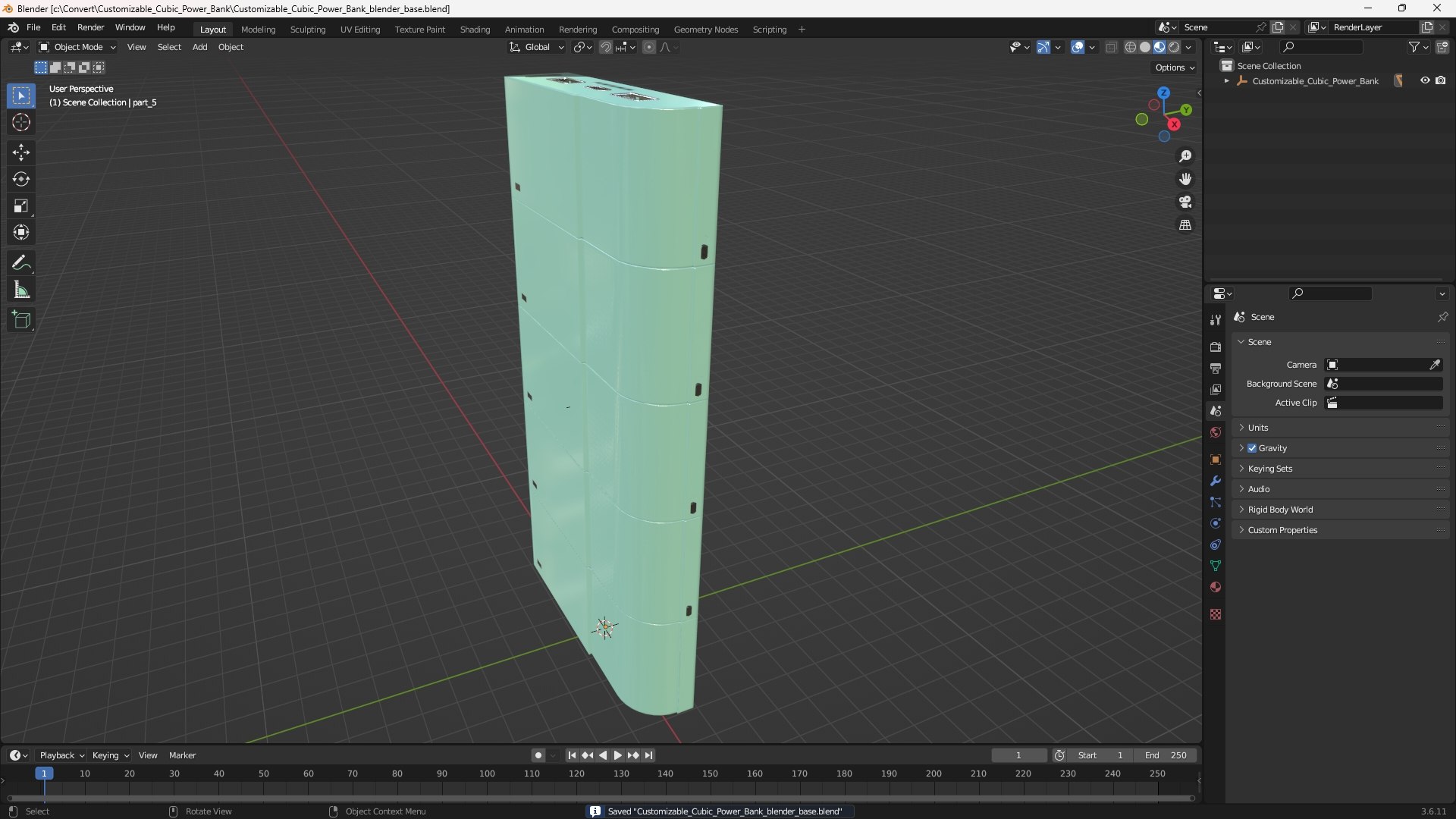 3D Customizable Cubic Power Bank model https://p.turbosquid.com/ts-thumb/Oz/xJdgoV/OD/customizable_cubic_power_bank_1001/jpg/1755073609/1920x1080/fit_q87/1e878e9de8051b3e30319c04f65491852138d90c/customizable_cubic_power_bank_1001.jpg