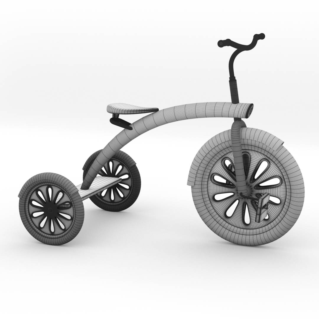 3D trike tricycle bike model TurboSquid 1557620