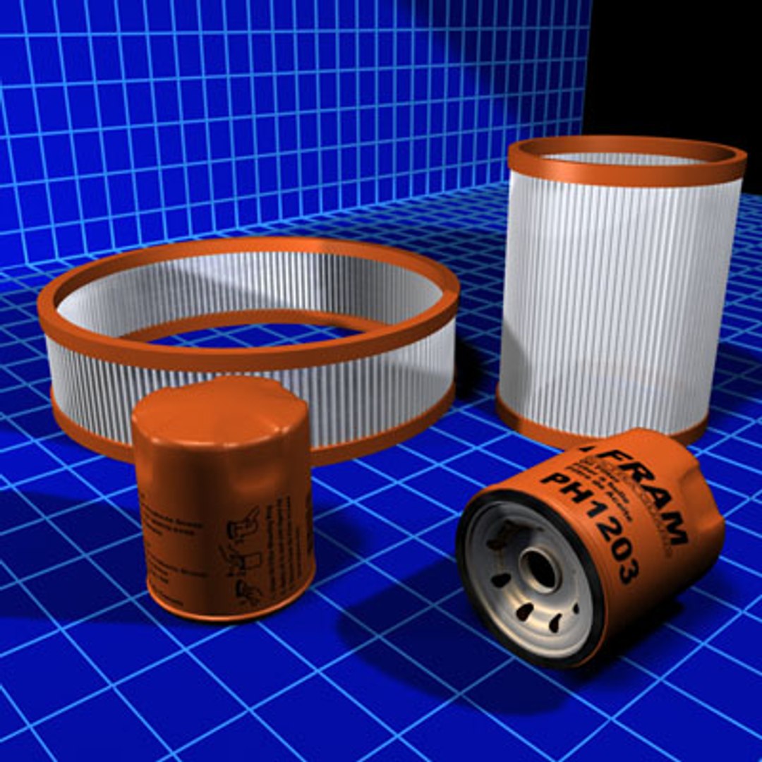 Air Filters Oil 01 3d Max