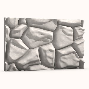 3D model Stone Wall 058