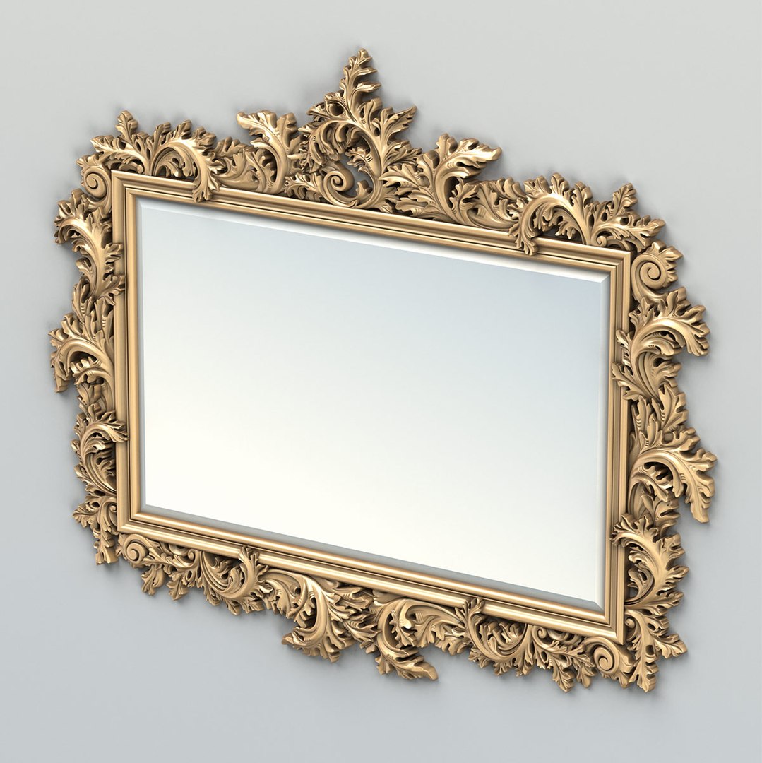 3D Rectangle Mirror Frame 019 - TurboSquid 1816513