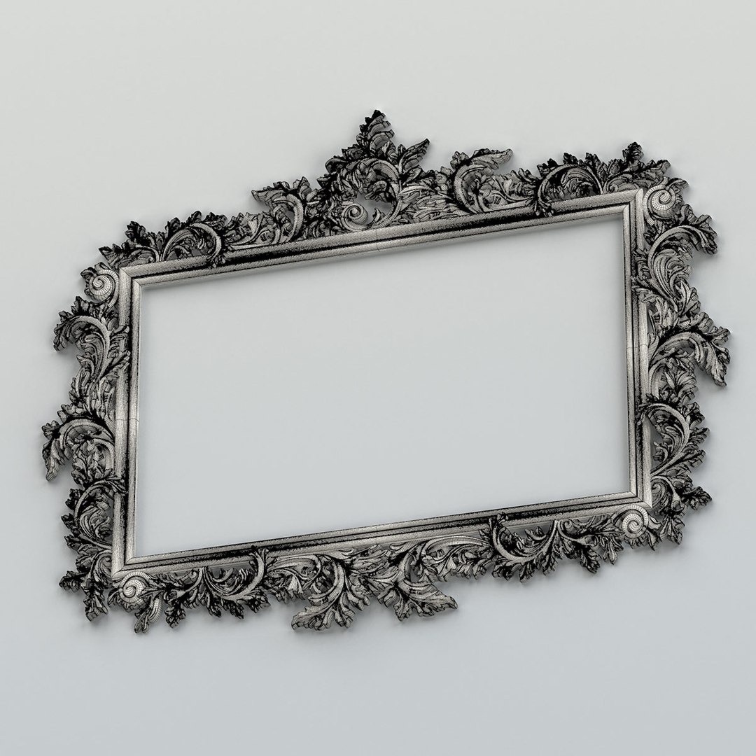 3D Rectangle Mirror Frame 019 - TurboSquid 1816513