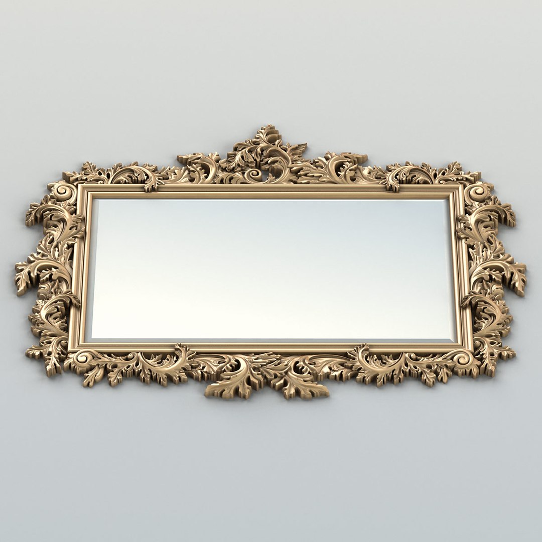 3D Rectangle Mirror Frame 019 - TurboSquid 1816513