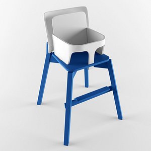 3d model chair highchair balzar