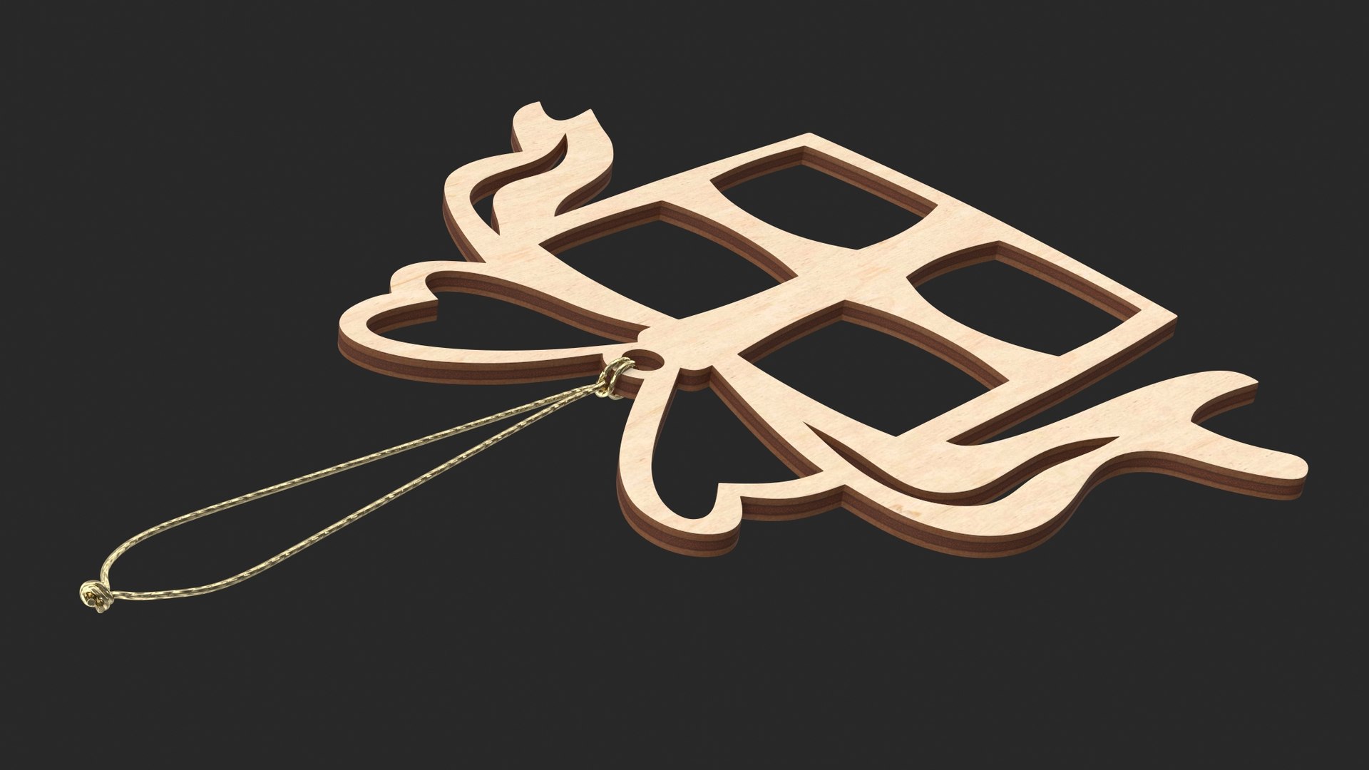 Wooden Christmas Toy Gift Box 3D model TurboSquid 1794370