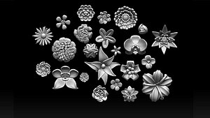 flowers 3D model