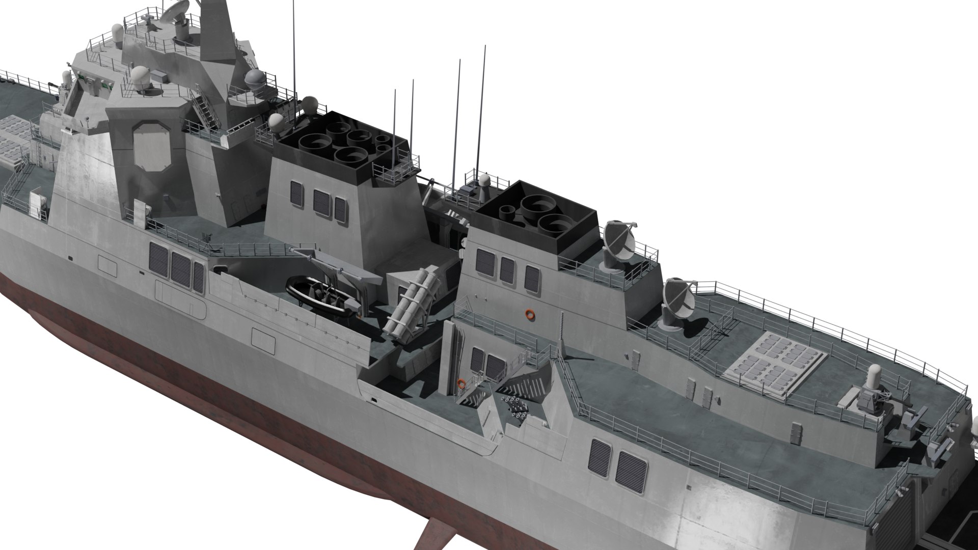 JMSDF Maya class guild missile destroyer 3D - TurboSquid 2163586